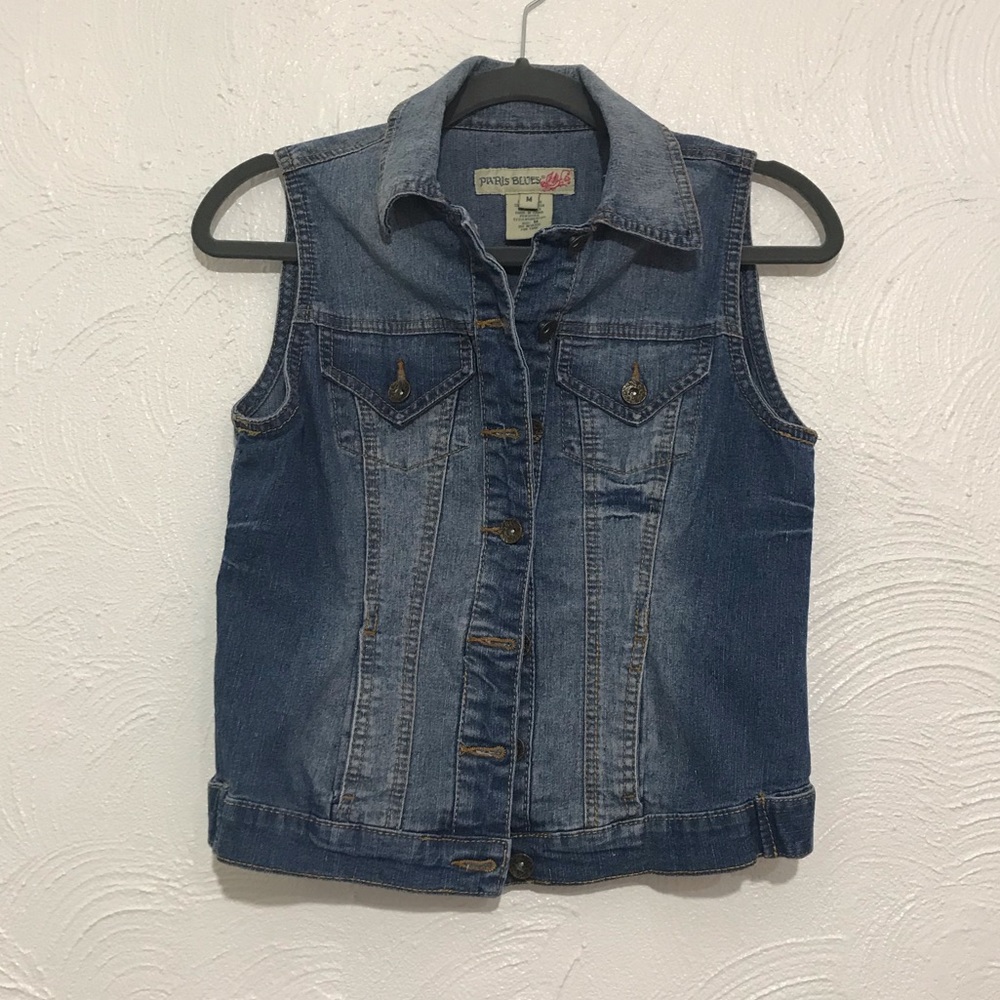 Sleeveless Jean Jacket